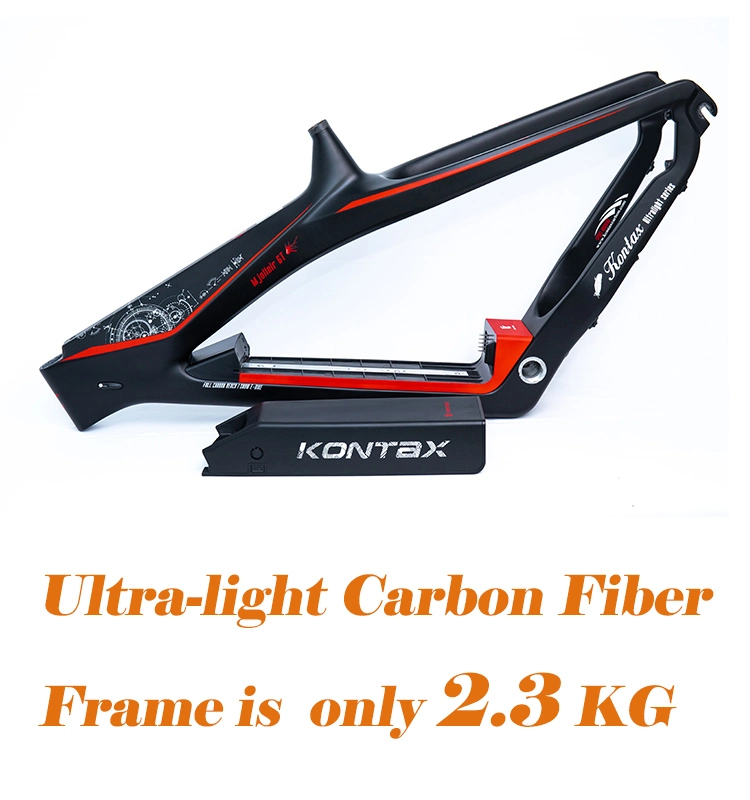 Support Drop Shipping Sleek Design Carbon Fiber Ebike Fat Tire Electric Bicycle Lectrique Electric Mountain Bike MTB